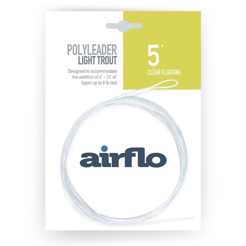 AirFlo Light Trout Polyleader 5′ Clear Floating