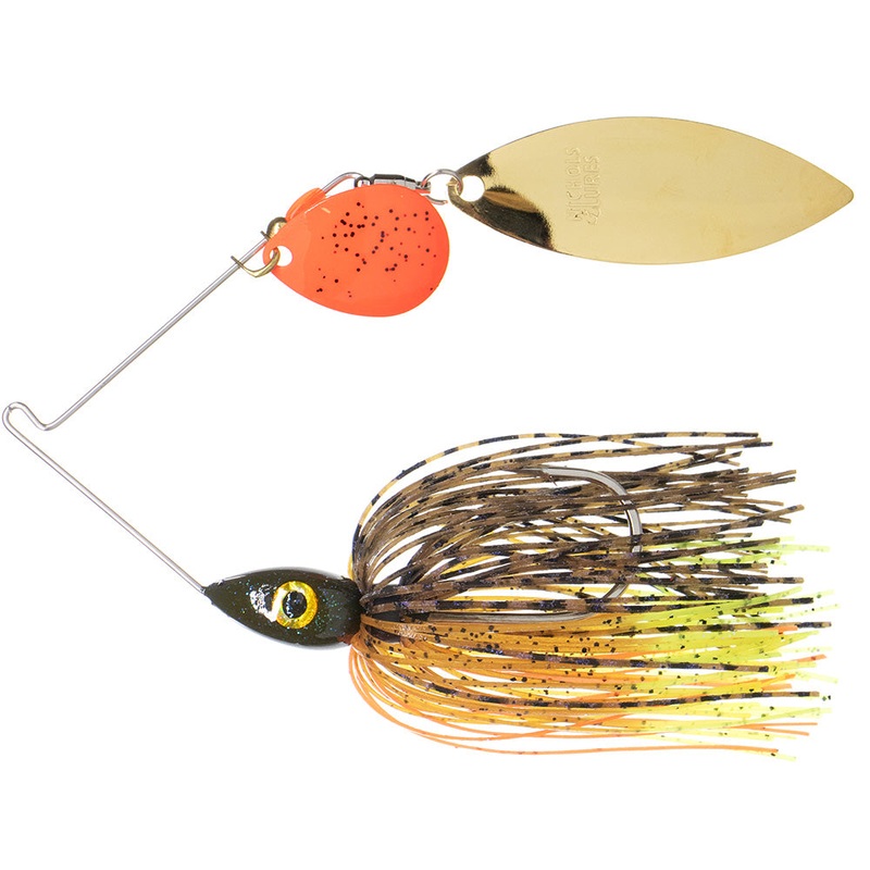 Nichols Lures Pulsator Kicker Series Tandem Willow Spinnerbaits – 3/8 oz Bluegill 3/8 oz