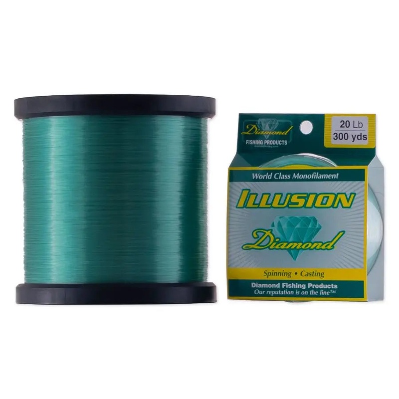 DIAMOND ILLUSION CO-POLYMER MONOFILAMENT LINE MYSTIC GREEN 20LB (3060YDS)