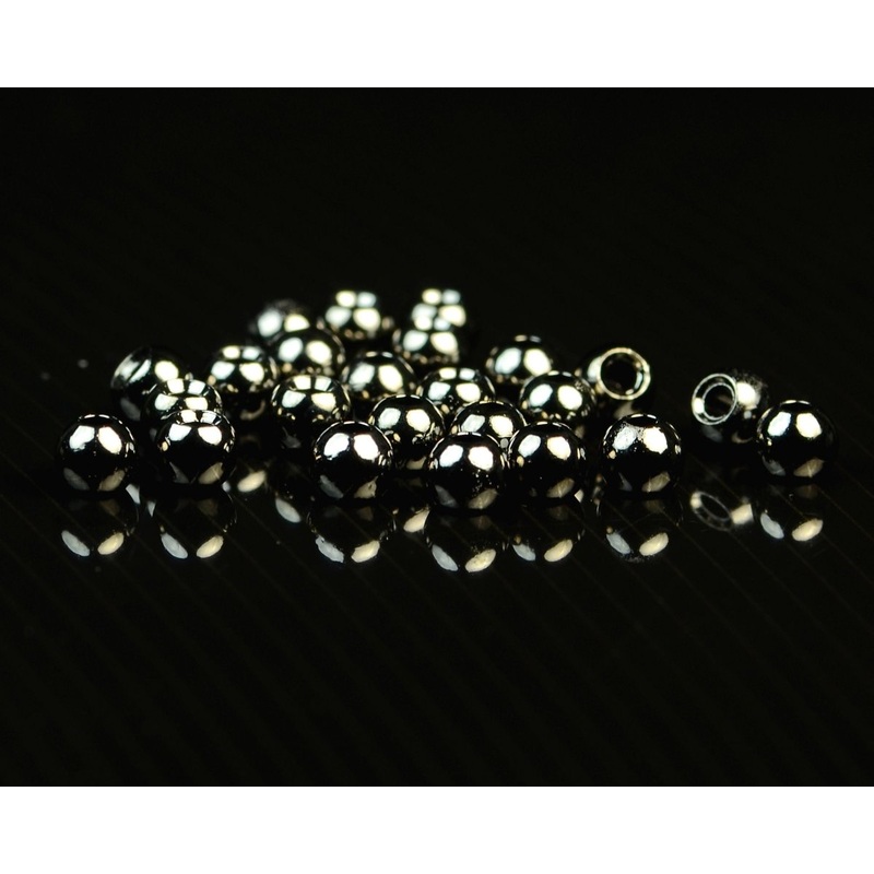 Hareline Cyclops Brass Bead Eyes 1/16 inch Black