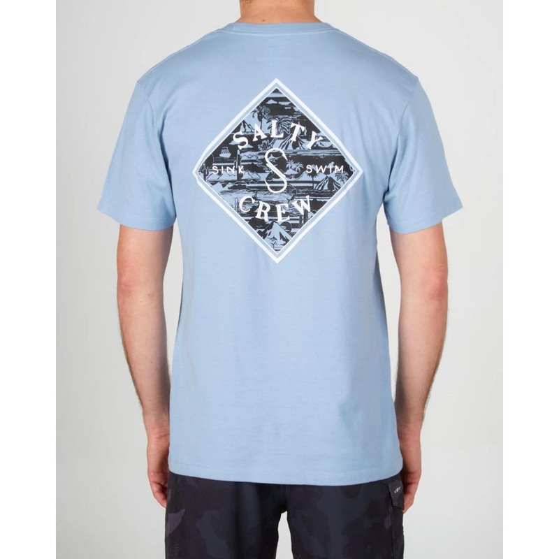 SALTY CREW TIPPET LINEUP TEE MARINE BLUE XL