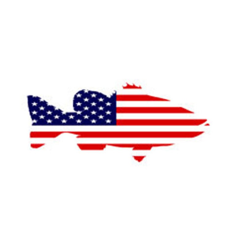 Mud Hole American Heritage Rod Decals Made in USA Map