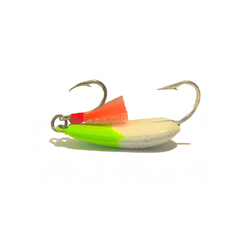 Candy Chartreuse Pompano Jigs with Teasers 1/4oz Candy Chartreuse