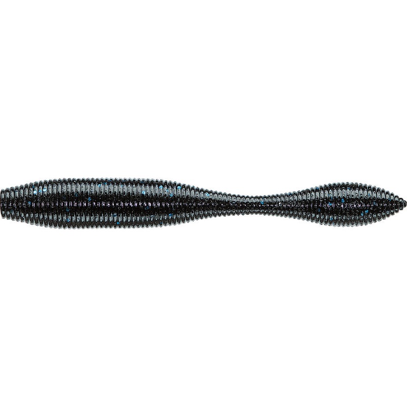 Daiwa Yamamoto Neko Macho 4.5 inch Soft Stickbait 10 pack Black with Blue Flake