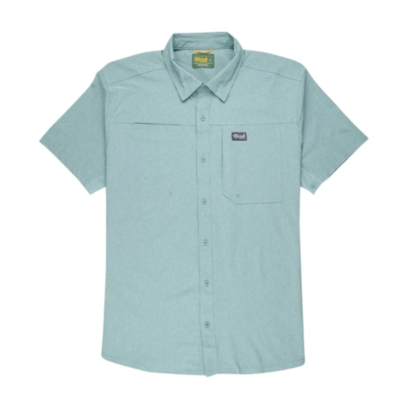 Marsh Wear Lenwood Tech Short Sleeve Shirt Botany Bay Small