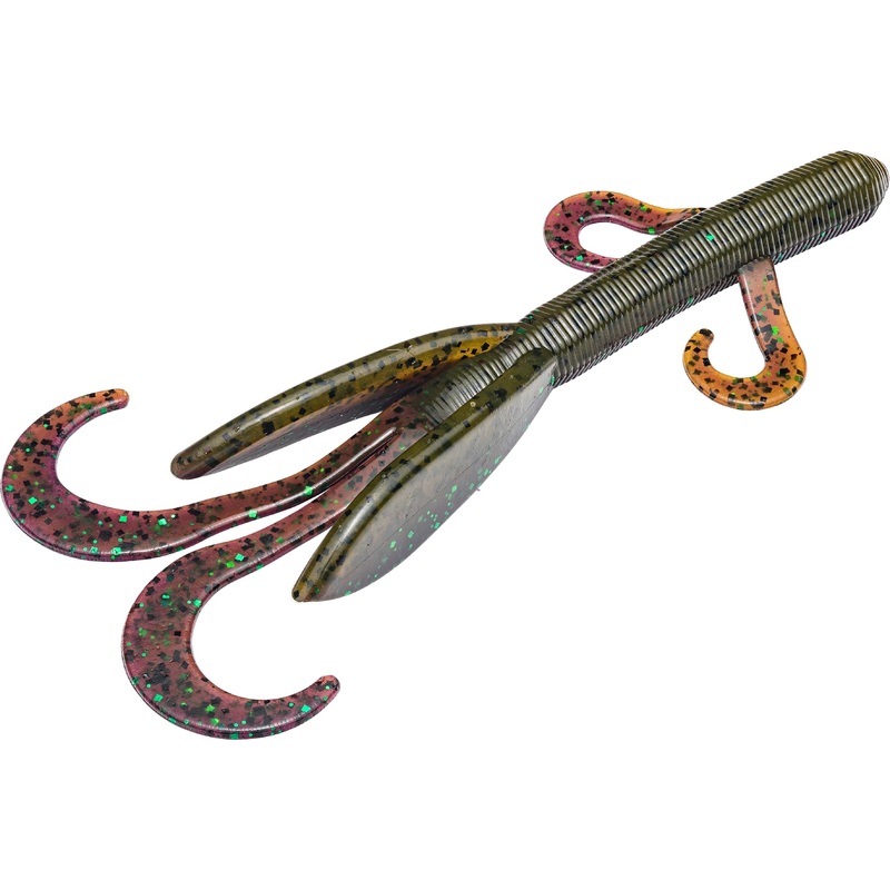 Strike King KVD Magnum Game Hawg 5 1/4 inch Soft Plastic Creature 6 pack Bama Bug