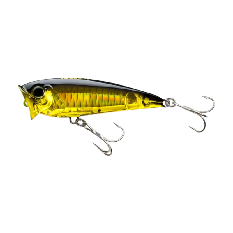 Yo-Zuri 3D Inshore Popper  Saltwater Topwater Popper with 3D Prism Flash AYU 3 1/2″