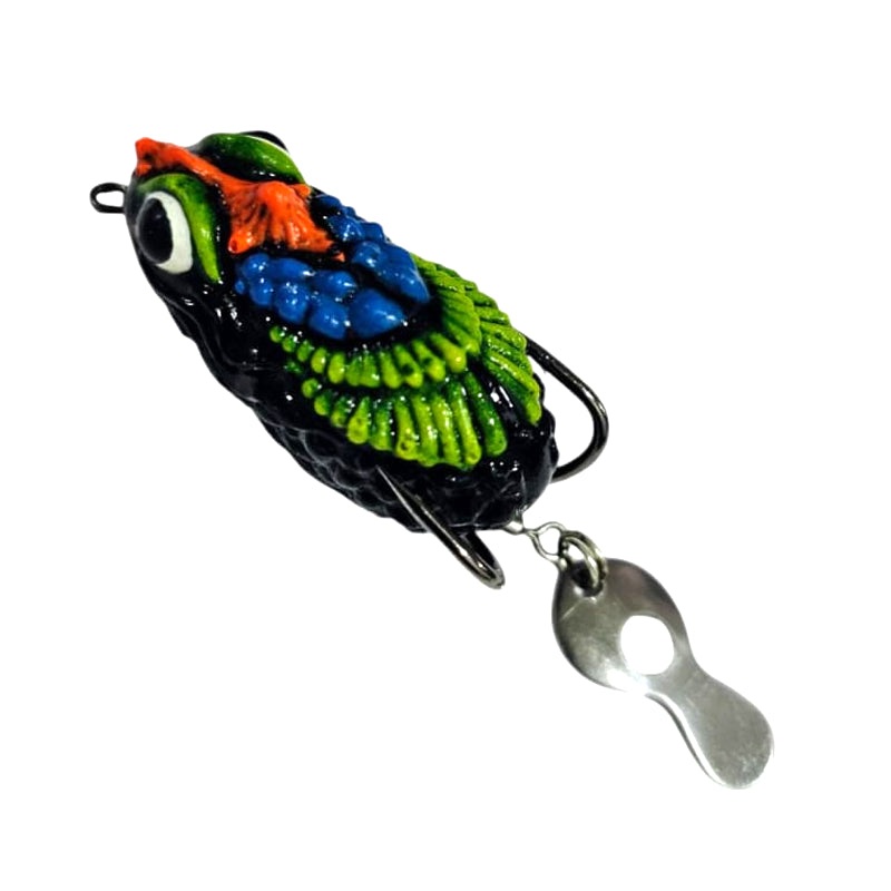 Bravvo Cherry Hand Made Soft Frog Lure | 3.5cm | 5g Black