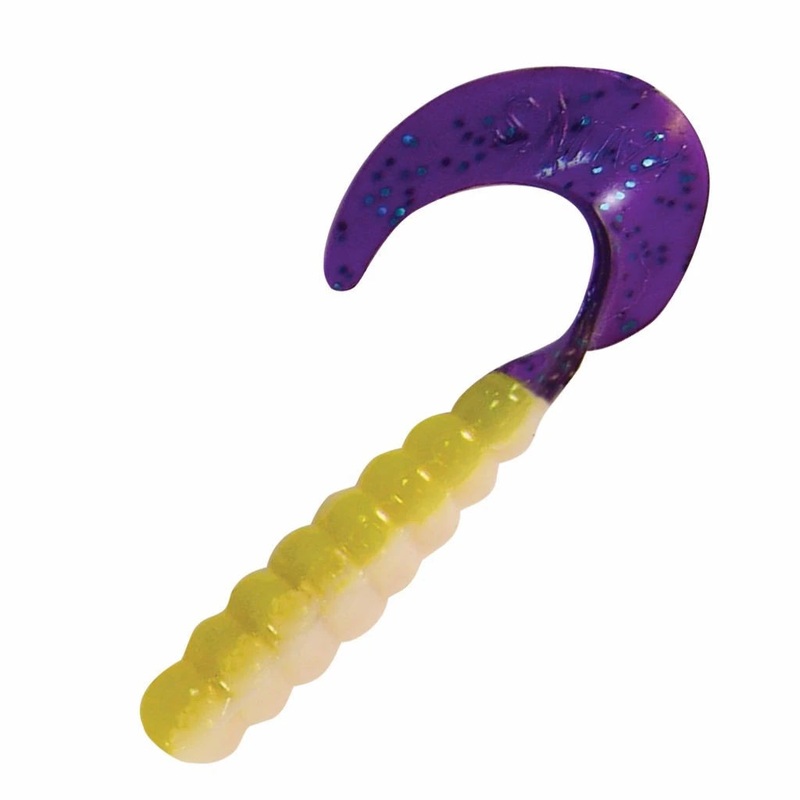 Kalin’s Triple Threat 2 inch Soft Plastic Grub Acid Rain 10 pack
