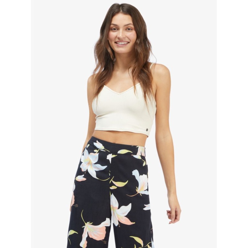 ROXY BRAMIS CROP TANK TOP TAPIOCA XS