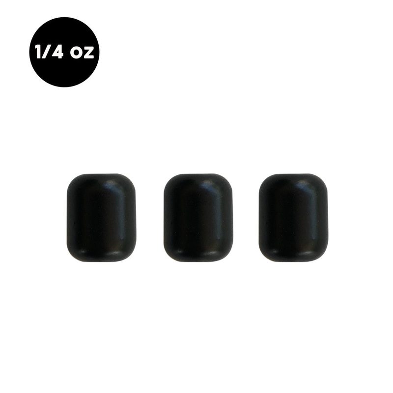 WOO TUNGSTEN CAROLINA RIG BARREL WEIGHT 1/4 oz (3pk)-Green Pumpkin