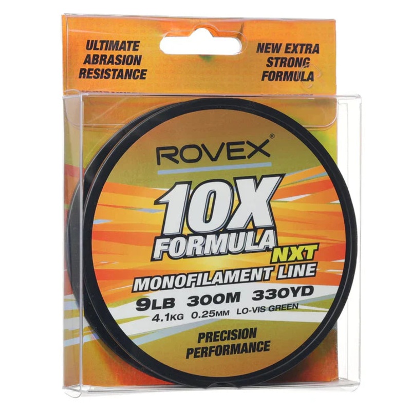 Jarvis Walker 10x NXT Monofilament Fishing Line Green 300m| 6LB – 30LB | 300M 6lb : 0.20mm – 2.7kg Green
