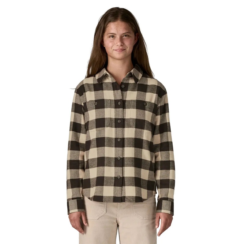 Patagonia W’s Fjord Flannel Shirt Buffalo Check: Otter Brown / BCKO XXS