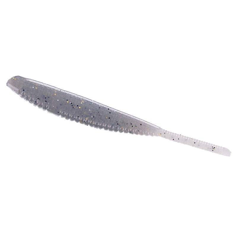 YAMAMOTO SHAD SHAPE WORM 4″ Green Pumpkin Black Flake – 297