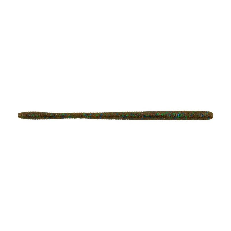 Berkley Powerbait MaxScent D-Worm 5.5″ – 10pk Green Pumpkin Candy Red