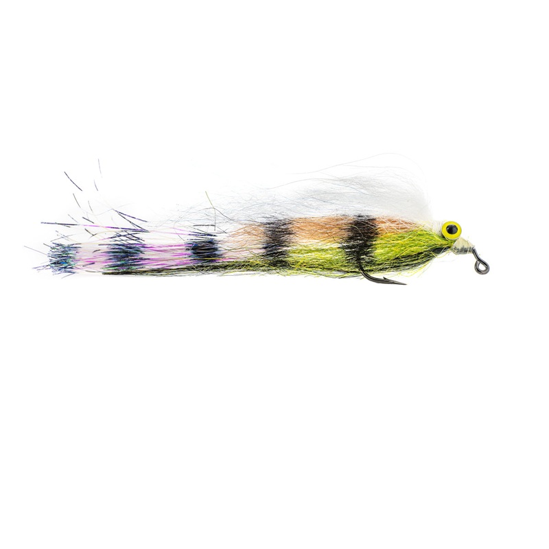 Solitude Flashtail Clouser – Olive/White (3-Pack) 1/0