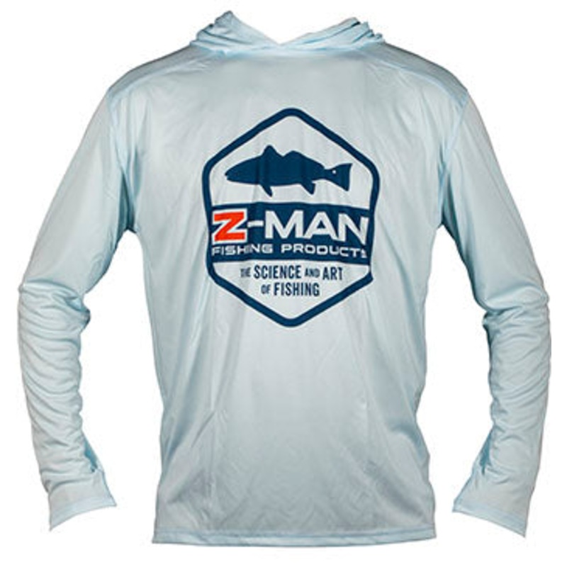 Z-Man Redfish Logo Tech HoodieZ Arctic Blue Small