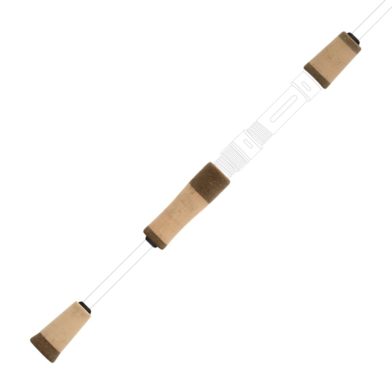 American Tackle 2-Tone Split Grip Kits for Spinning Rods Cork & Rubberized Cork 3.1875 in. Rear | 1.75 in. Fore