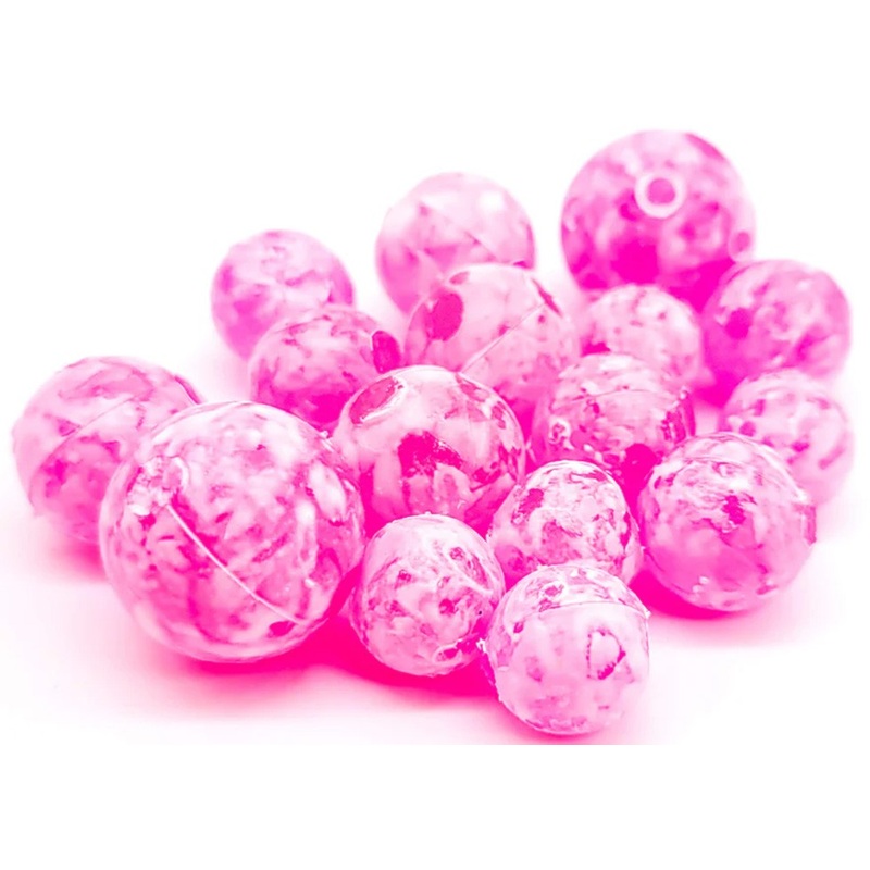 BnR Tackle 14mm Soft Beads 10 pack 50/50 Red Roe