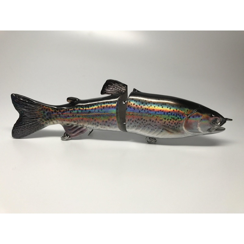 Jr. Broken Back Trout Swimbait Glider Holographic Rainbow