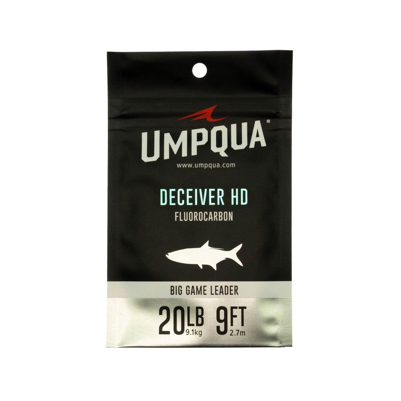 Umpqua Deceiver HD Big Game Fluorocarbon Leader 9′ 8lb