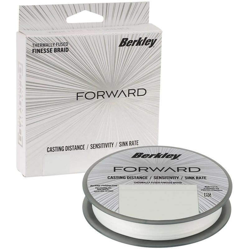 Berkley Forward Finesse Crystal Braid – 150 Yard Spool Crystal 4 lb – 150 yd