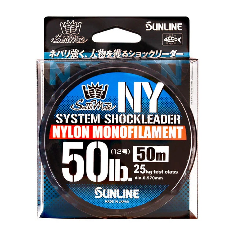 Sunline System Shockleader Nylon Monofilament | 50m 12lb – 6kg | 0.285mm Clear