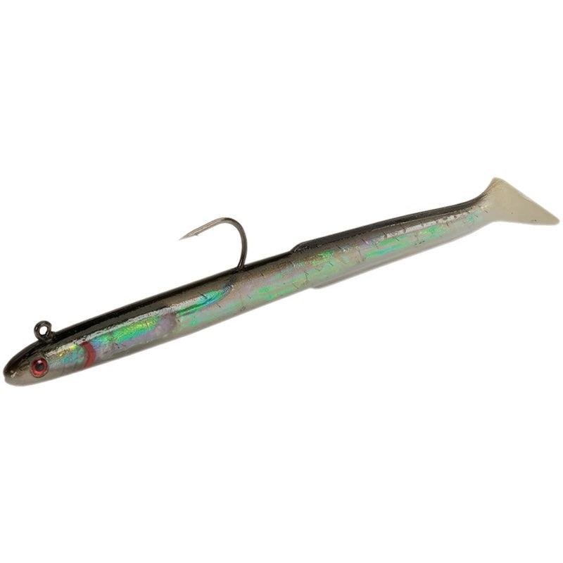 Tsunami Holographic Weighted Sand Eels Black Back Size 7″ – Q’ty/Pk 2