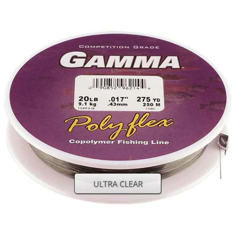 Gamma Polyflex Copolymer Filler Spool 4lb 330 yd Clear