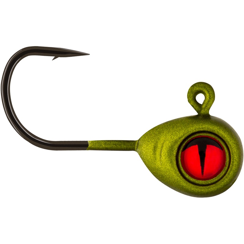 Northland Tackle Tungsten Crappie King Jighead – 2 Pack Black 1/16 oz – #8