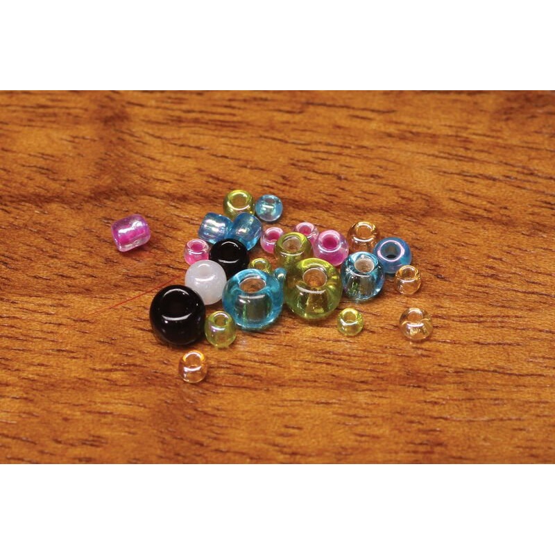 Fly Tyers Glass Beads Irr. Crystal Midge