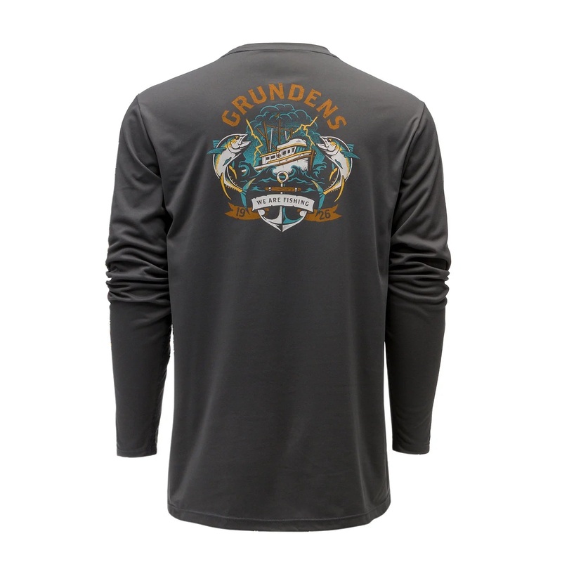 Grundens Tuna Tattoo LS Tech Tee Medium