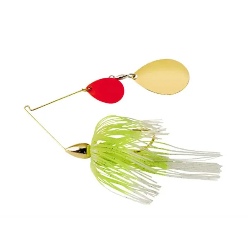 War Eagle Double Colorado Spinnerbaits White Chartreuse 3/8oz