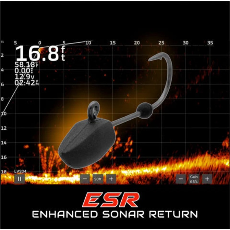EUROTACKLE ESR MICRO FINESSE TUNGSTEN JIG HEAD 1/32 – #6