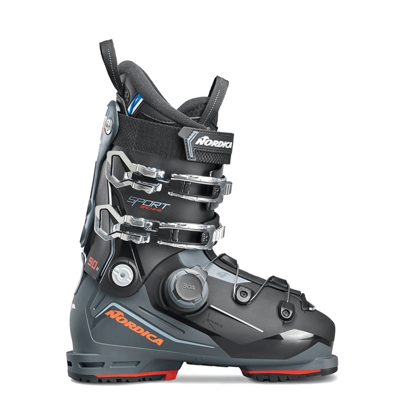 NORDICA SPORTMACHINE 3 90 R BOA GW SKI BOOTS BLK/ANTH/RED 24.5