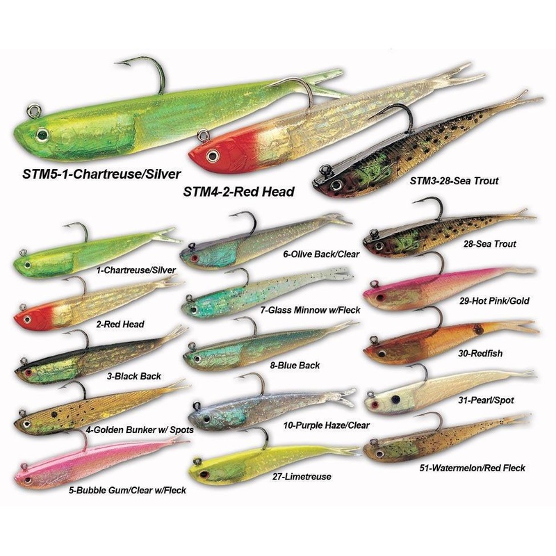 Tsunami Holographic Split Tail Minnows Purple Haze/Clear Size 4″ & 1oz – Q’ty/Pk 6