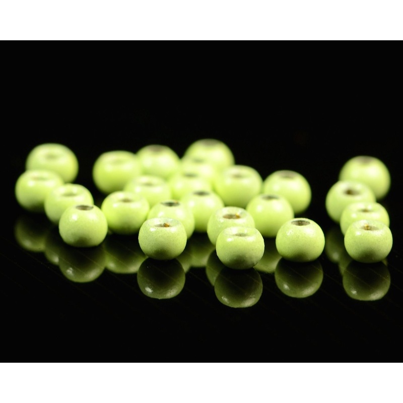 Hareline Dazzle Brass Beads – Glow in the Dark 5/64 in (2.0 mm) Glow In The Dark