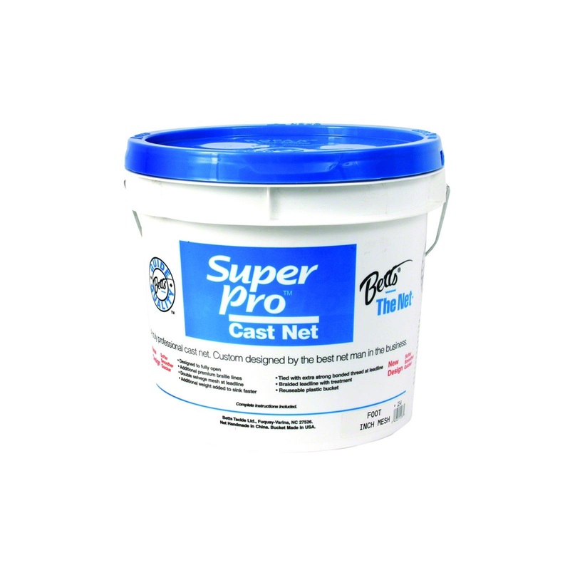 Betts 22-12 Super Pro Heavy Cast Net 12′ 3/4″ Mesh 1.7Lb Lead per Ft