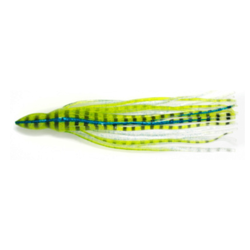 Green Zebra Octopus Lure Skirt 6.5″