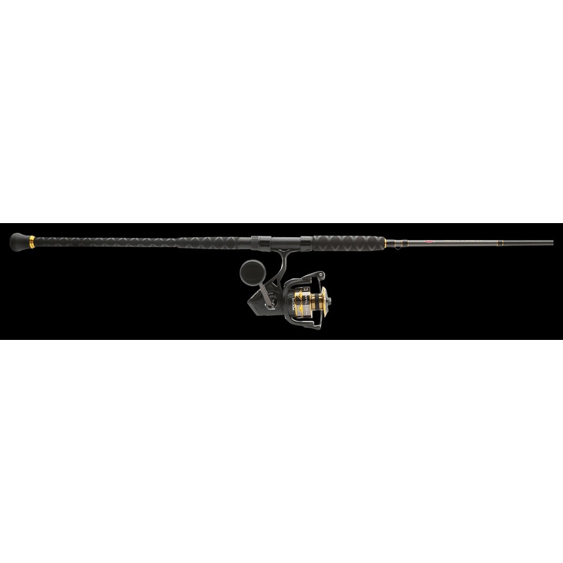 Penn BTLIV5000802MH Battle IV 2-Piece Spinning Combo, 8′ Medium Heavy