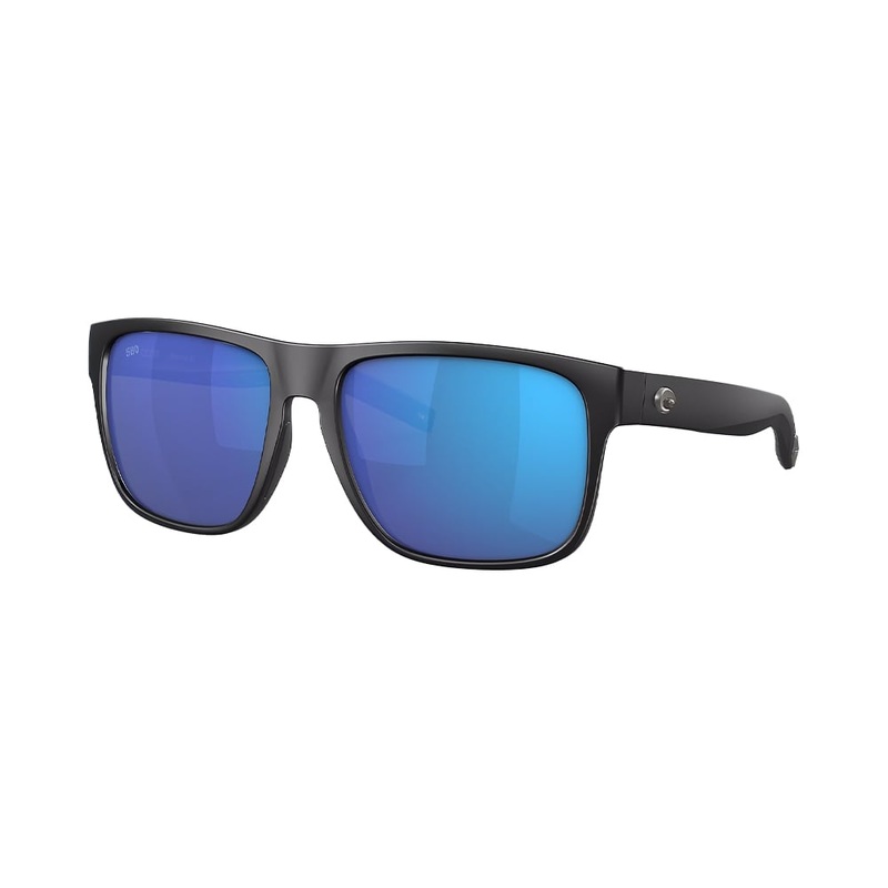 Costa Del Mar Spearo XL Matte Black Glass Blue Mirror Polarized