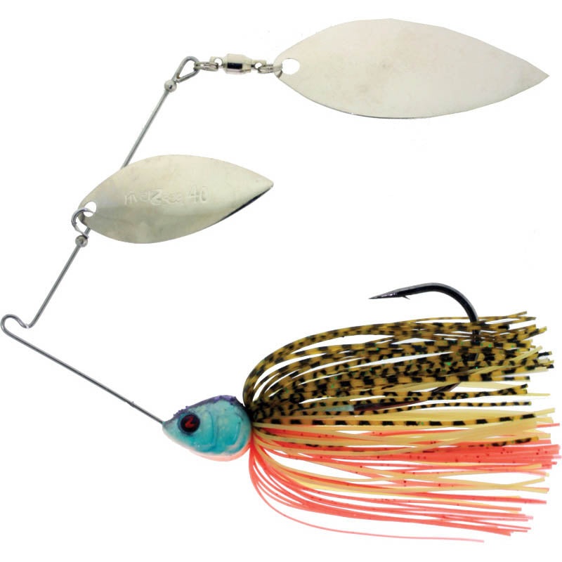 River2Sea Ish Monroe Bling Double Willow Spinnerbait 1/2 oz. Abalone Shad
