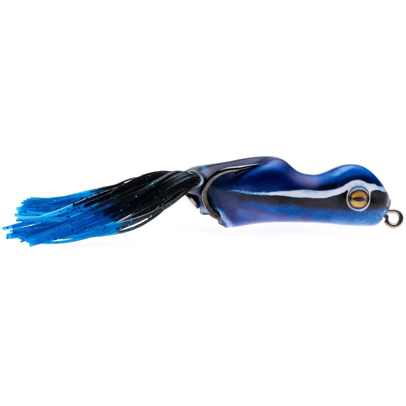 Scum Frog Painted Trophy Series Hollow Body Frog – 1/2 oz Black/Blue 1/2 oz
