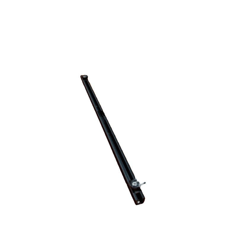 Extrusion Aluminum Groove Black 20″ Straight, Square Ends
