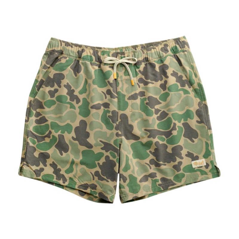 Marsh Wear Fulton 6″ Volley Shorts Green Mallard Camo Small
