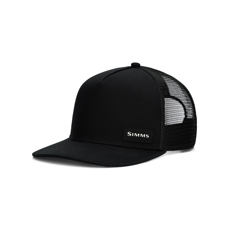Simms High Crown Flatbill Black One Size