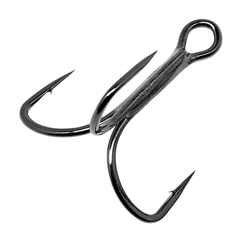 Gamakatsu Extra Wide Gap (EWG) Treble Hooks – Black 6