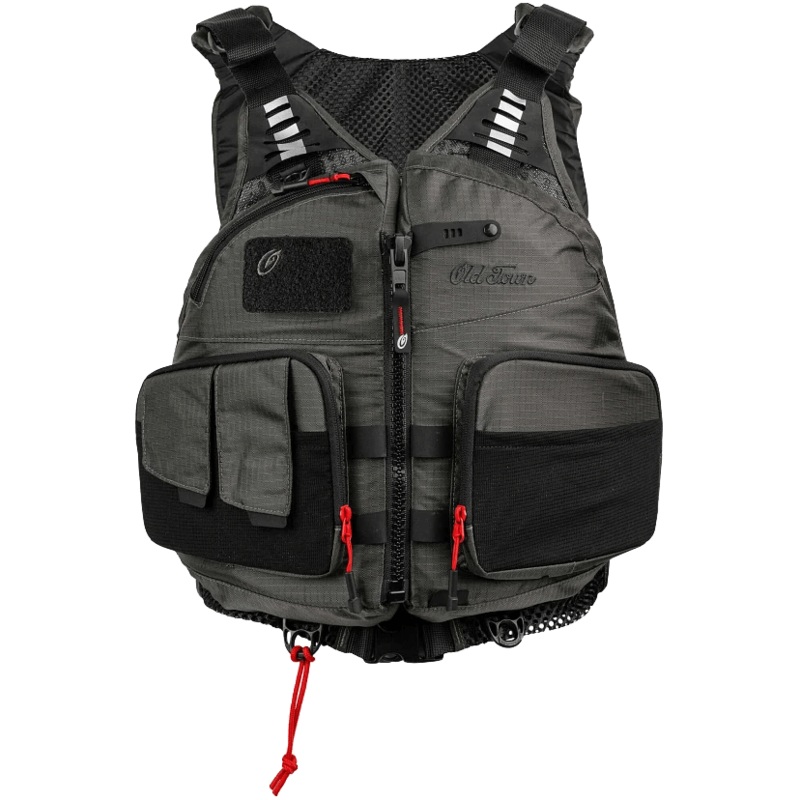 OLD TOWN LURE ANGLER II FISHING LIFE JACKET GREY SM/MD