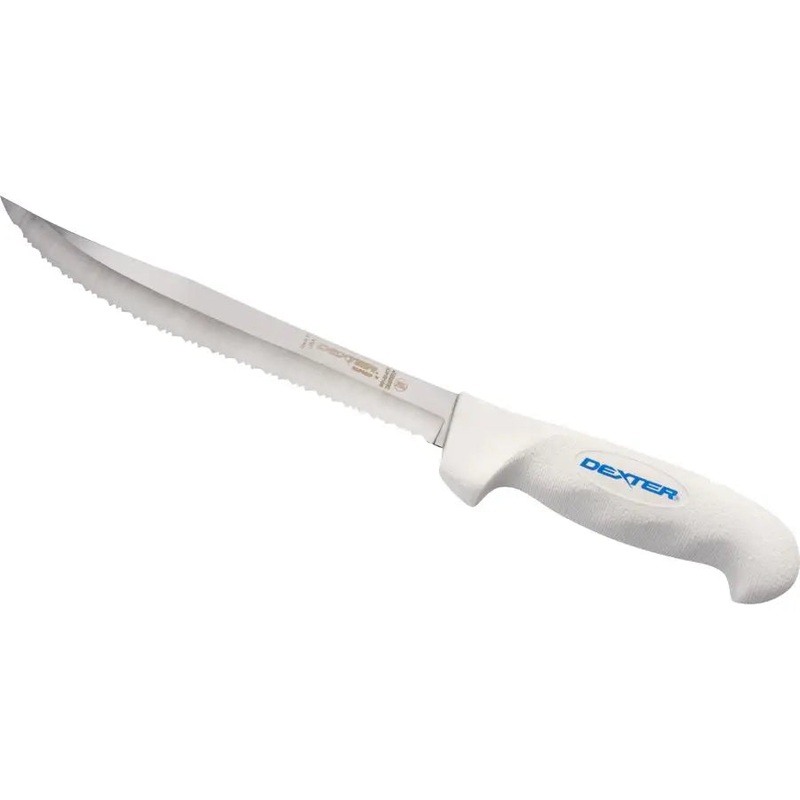 DEXTER 8″ SOFGRIP TIGER EDGE SCALLOPED KNIFE