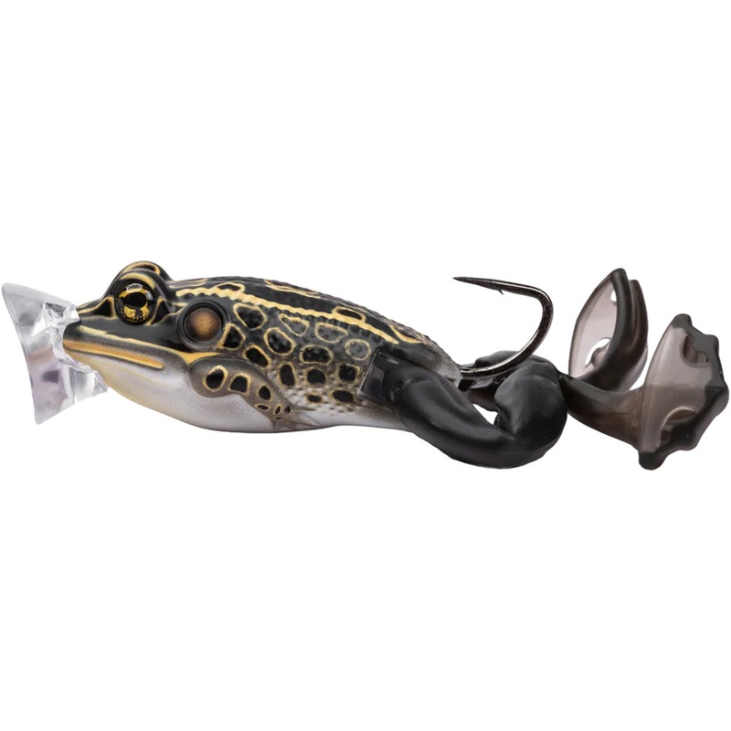 LIVETARGET Ultimate Frog Popper Bait – 2.5 Inch Albino & White 2.5 inch – 1 oz